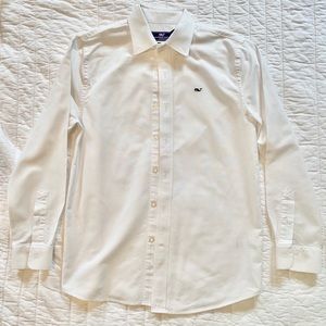 Vineyard Vines white oxford whale shirt size 12M